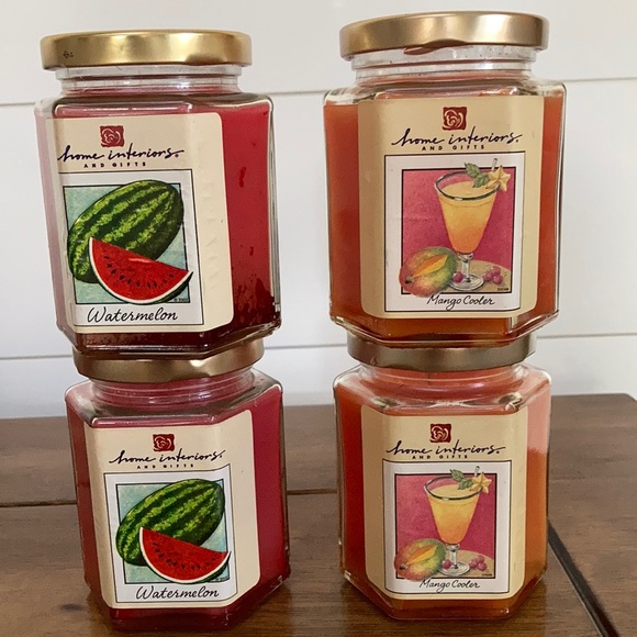 Home Interiors Accents 4 Home Interiors Vintage Jar Candles